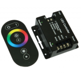 LED juostų valdiklis su pultu RGB 12V/24V 3 kanalai 18A 216W/432W Optoflash
